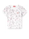 Diesel Cat-print T-shirt With Short Sleeves Throughout In Multi