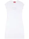 Diesel D-angiel Cotton Mini Dress In Multicolor