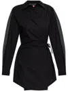 Diesel D Elphi Den Dress Woman In Black Cotton In Black