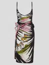 Diesel Dress Woman In Multicolor