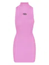 Diesel M-clarksvillex Rib Knit Mini Dress In Purple