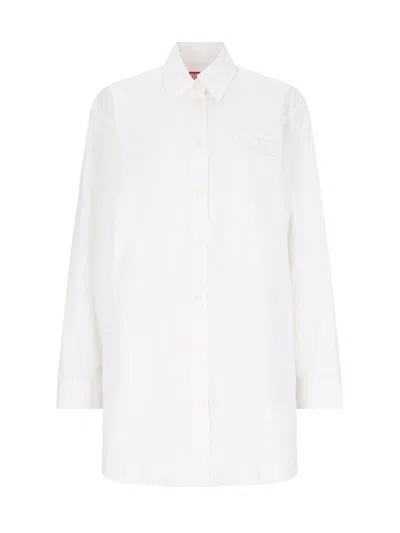 Diesel D-dalis Mini Shirt Dress In White