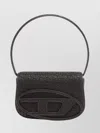 Diesel Dry Leather Shoulder Bag With Iconic Chain