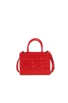 Diesel Dsl 3d Embossed-logo Tote Bag In Red