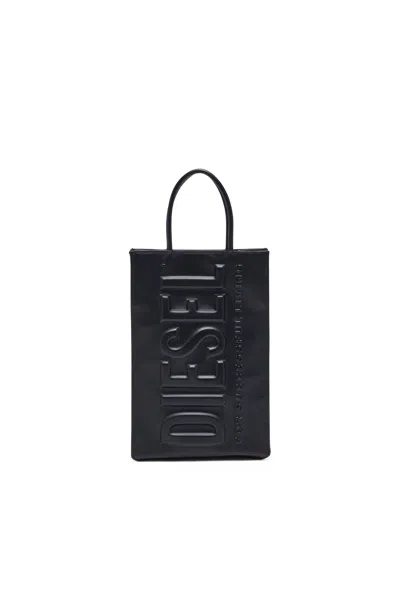 Diesel Dsl 3d M-pu Tote Bag With Embossed Logo In Tobedefined