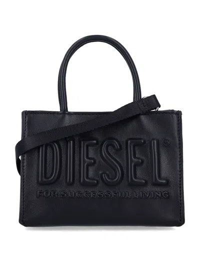 Diesel Dsl 3d Mini Bag In Black