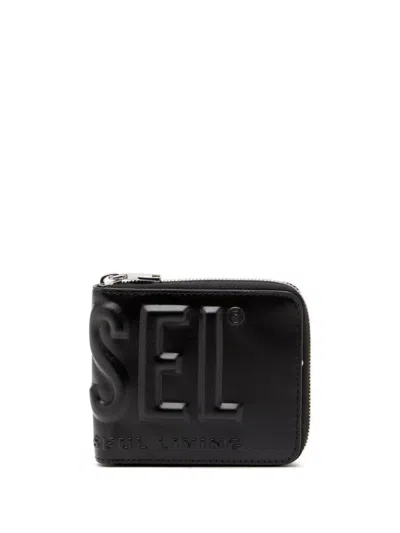 Diesel Dsl 3d Wallet In Black