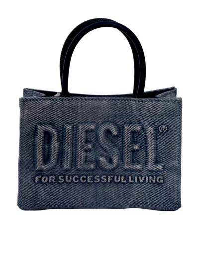 Diesel Kids'  Dsl Shopper 3d Dsl 3d Mini Bag Borsa In Blue