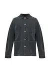Diesel D-stack-u Patch-detail Jacket In Gray
