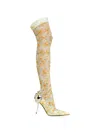 Diesel D-ten&half Floral-pattern Sock Boots In Multi