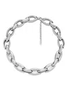 Diesel Stainless Steel Chain Necklace In 01 Silver