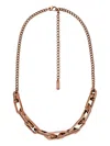 Diesel Dx1646200 Interlocking Logo Chain Necklace In Gold