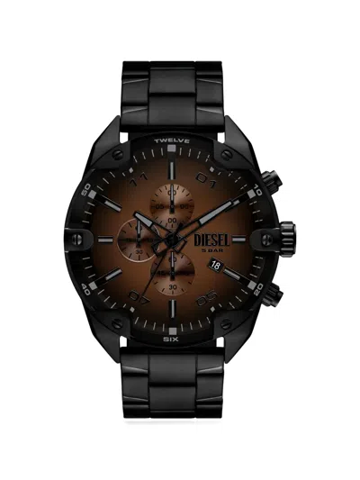 Diesel Dz4691 Spiked Watch In Black