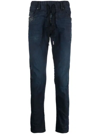 Diesel E-krooley Drawstring Jeans In Blue