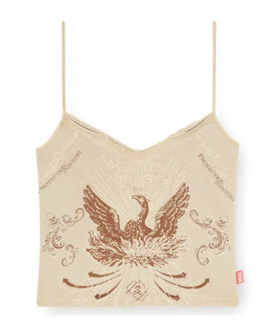 DIESEL EAGLE-PRINT CAMI TANK TOP