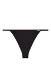 Diesel Triangle Bikini Top Minimal Coverage Straps In Black
