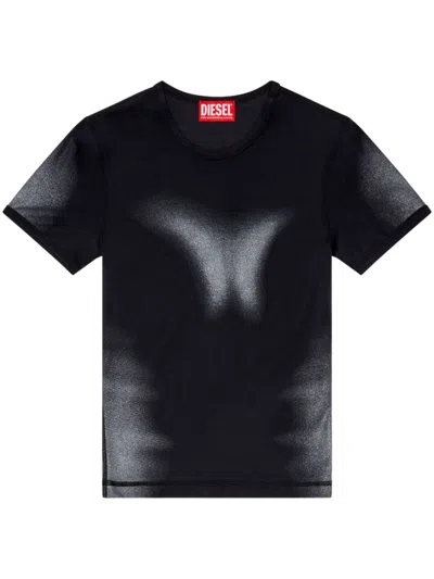 Diesel Eco-friendly Black Tencel™ Jersey Tee