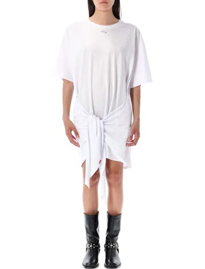 Diesel Eivor Tshirt Dress In White