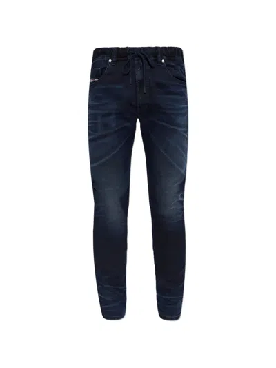 Diesel E-krooley Jogg Drawstring-waist Jeans In Blue