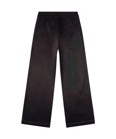 Diesel Elastic Casual Pants In Black