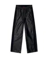 Diesel Elastic Waist Casual Pants In Black
