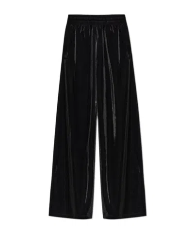 Diesel Elastic Waist Casual Pants In Black