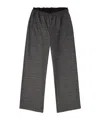 Diesel Elastic-waist Checked Straight Trousers In Gray
