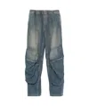 Diesel D-para-short-fsf Cropped Jeans In Gray