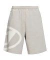 Diesel Crow Logo-print Drawstring Shorts In White