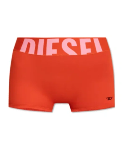 Diesel Mya-d-pop Swim Shorts In Red