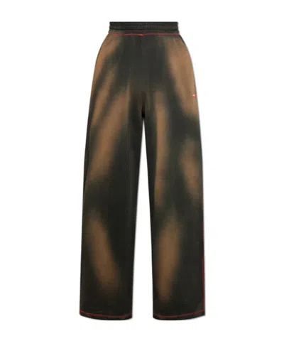 Diesel P-zenia Track Pants In Brown