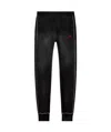 Diesel Elastic Waist Track Pants In Black