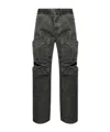 Diesel Elastic Waistband Casual Pants In Black