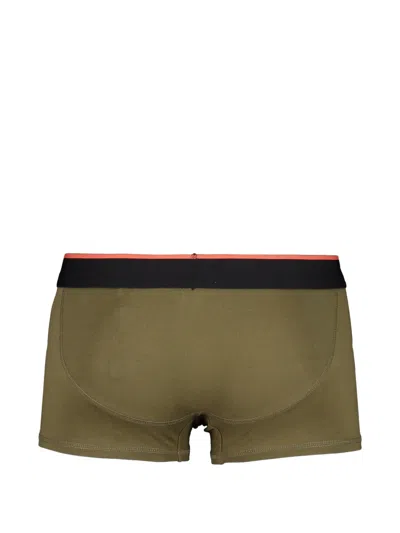 Diesel Elastic-waistband Logo Boxers In Green