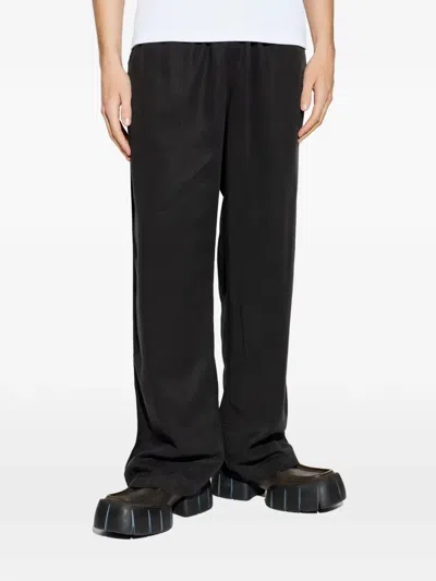 Diesel Elastic-waistband Trousers In Black