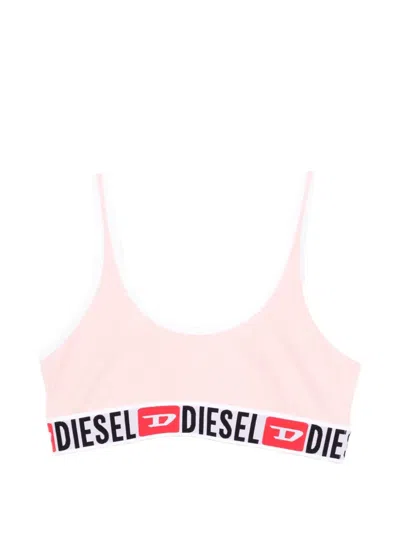 Diesel Elasticated Bras In Pink