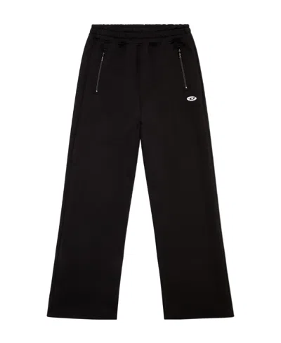 Diesel Elasticated-waist Joggers In Black