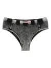 Diesel Underwear Set Contrast Stitching Elasticated Waistband In Gray