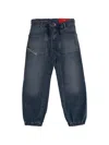 Diesel Elasticated-ankle Jeans In Blue