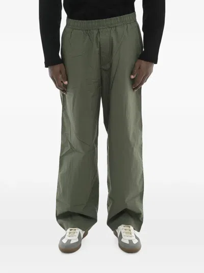 Diesel Elasticated-waistband Trousers In Green