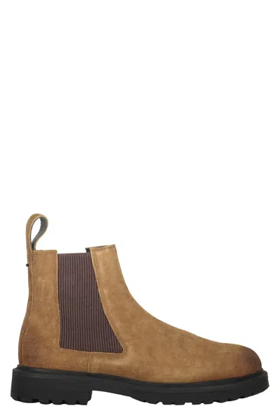 Diesel Elegant And Comfortable Light Brown Leather Ankle Boots