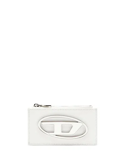 Diesel Flat Card Holder In Nappa Leather In Multicolor