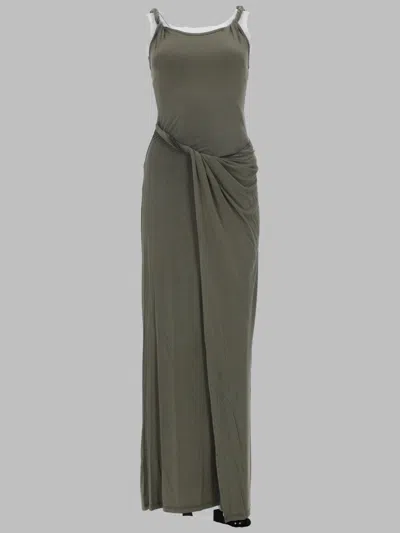 Diesel Elegant Long Women's Suit Dress In Green