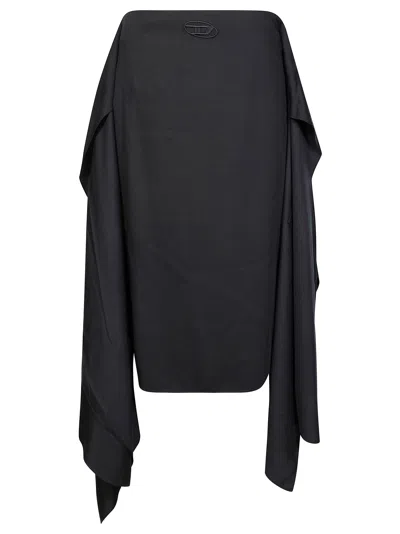 Diesel Elevated Mini Dress For Women In Black