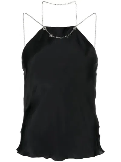 Diesel T-elizy Chain Detail Cami Top In Black