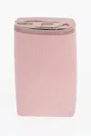 Diesel Embossed Leather Backpack With Applicated Logo In Pink