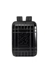 Diesel Embossed-logo Backpack In Black