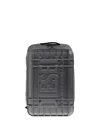 Diesel Embossed Logo Hard-shell Backpack In Gray