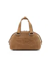 Diesel Mini Bowling Handbag With Adjustable Strap In Brown