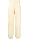 Diesel Embroidered Logo Track Pants In Yellow